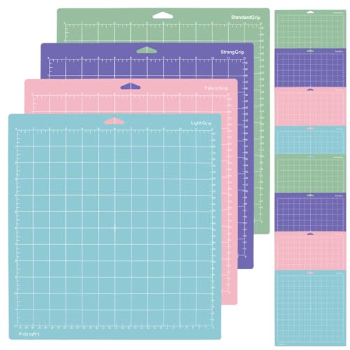 KEILEOHO 12 Stück Schneidematte 30,5 x 30,5 cm, Rosa, Grün, Lila, Blau, Standardgrip Schneidematten Schneidunterlage für Handwerk KEILEOHO 12 Stück Schneidematte 30,5 x 30,5 cm, Rosa, Grün, Lila, Blau, Standardgrip Schneidematten Schneidunterlage für Handwerk von KEILEOHO