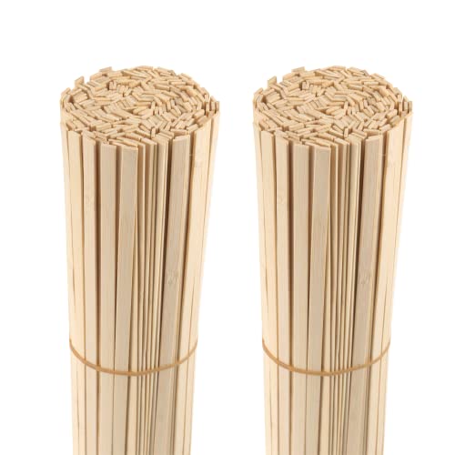 KEILEOHO 200 Stück 40 cm Bambusstäbe, 3/8 Zoll Breite, Holzstäbchen zum Herstellen von Handwerk, Wachs, Mischen, Schilderherstellung KEILEOHO 200 Stück 40 cm Bambusstäbe, 3/8 Zoll Breite, Holzstäbchen zum Herstellen von Handwerk, Wachs, Mischen, Schilderherstellung von KEILEOHO