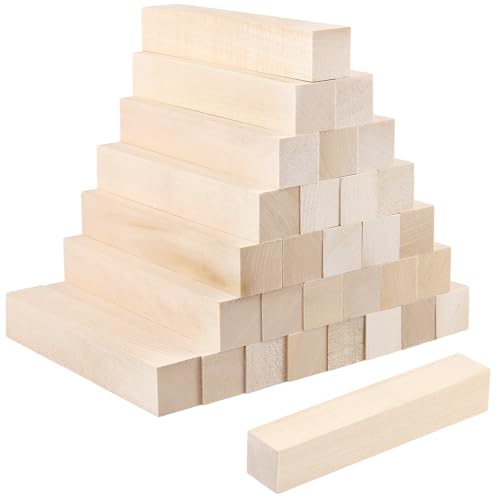 KEILEOHO 30 Stück Schnitzholz 15 x 2,5 x 2,5 cm, Holzblöcke Lindenholz zum Schnitzen, Schnitzholz Rohlinge Linde Holzblock für DIY Handwerk KEILEOHO 30 Stück Schnitzholz 15 x 2,5 x 2,5 cm, Holzblöcke Lindenholz zum Schnitzen, Schnitzholz Rohlinge Linde Holzblock für DIY Handwerk von KEILEOHO