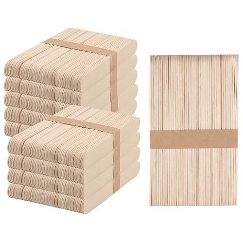 KEILEOHO 500 Stück Holzstäbchen zum Basteln 15 cm, Eisstäbchen Holz, 150 x 18 x 1,6 mm Holzstiele Holzstäbe Bastelstäbe für Handwerk, DIY KEILEOHO 500 Stück Holzstäbchen zum Basteln 15 cm, Eisstäbchen Holz, 150 x 18 x 1,6 mm Holzstiele Holzstäbe Bastelstäbe für Handwerk, DIY von KEILEOHO
