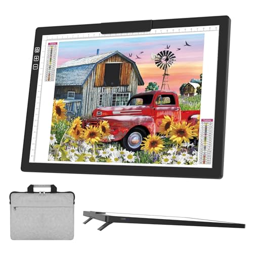 KEIRLIGHT A4-Lichttafel zum Nachzeichnen – wiederaufladbares, tragbares Lichtpad, stufenloses Licht, 6 Helligkeitsstufen, Leuchtkasten zum Nachzeichnen und Zeichnen, Malen, Skizzieren, Kunstwerk KEIRLIGHT A4-Lichttafel zum Nachzeichnen – wiederaufladbares, tragbares Lichtpad, stufenloses Licht, 6 Helligkeitsstufen, Leuchtkasten zum Nachzeichnen und Zeichnen, Malen, Skizzieren, Kunstwerk von KEIWRLIGHT