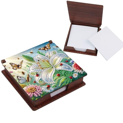 KELCIO DIY Diamond Painting für Erwachsene Holz Zettelkasten, geeignet als Erwachsene mit Notizzettel Organisator und Verteiler für Wohnheime und Büros(11x11 cm, Lilie KELCIO DIY Diamond Painting für Erwachsene Holz Zettelkasten, geeignet als Erwachsene mit Notizzettel Organisator und Verteiler für Wohnheime und Büros(11x11 cm, Lilie von KELCIO
