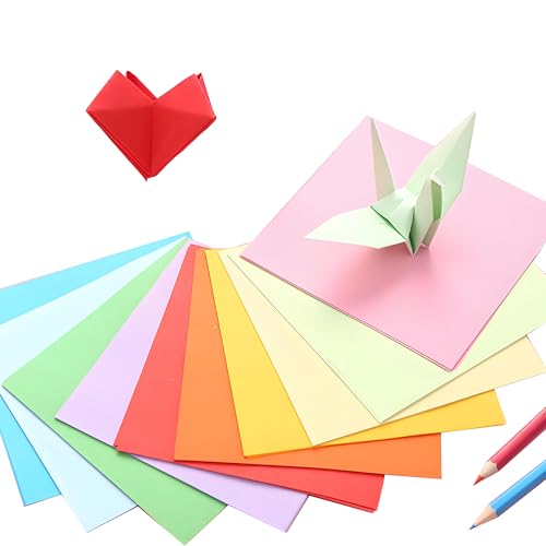 Origami Papier, 200 Blatt 10 Farben 20x20cm Doppelseitiges Faltpapier, Bastelpapier Bunt für DIY Schul Kunsthandwerksprojekte Erwachsene und Kinder Origami Papier, 200 Blatt 10 Farben 20x20cm Doppelseitiges Faltpapier, Bastelpapier Bunt für DIY Schul Kunsthandwerksprojekte Erwachsene und Kinder von KELCIO