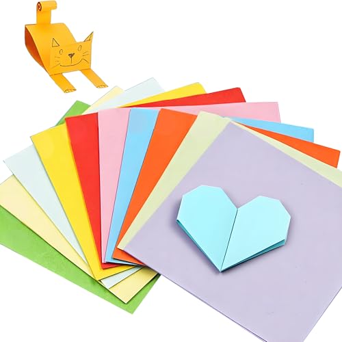 Origami Papier, 200 Blatt 10 Farben 25x25cm Doppelseitiges Faltpapier, Bastelpapier Bunt für DIY Schul Kunsthandwerksprojekte Erwachsene und Kinder Origami Papier, 200 Blatt 10 Farben 25x25cm Doppelseitiges Faltpapier, Bastelpapier Bunt für DIY Schul Kunsthandwerksprojekte Erwachsene und Kinder von KELCIO