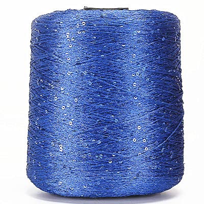 KEMTAT Häkelgarn zum Stricken, Polyestergarn mit Pailletten, Garn 500 g, Garn mit Schlaufen, Strickgarn mit Lurex, großes Spulengarn KEMTAT Häkelgarn zum Stricken, Polyestergarn mit Pailletten, Garn 500 g, Garn mit Schlaufen, Strickgarn mit Lurex, großes Spulengarn von KEMTAT