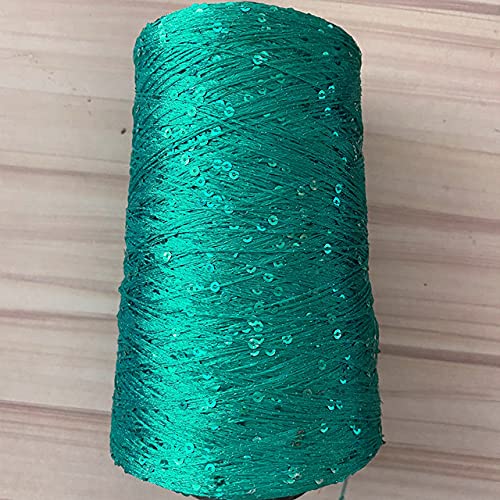 KEMTAT Häkelgarn zum Stricken, Polyestergarn mit Pailletten, Garn 500 g, Garn mit Schlaufen, Strickgarn mit Lurex, großes Spulengarn KEMTAT Häkelgarn zum Stricken, Polyestergarn mit Pailletten, Garn 500 g, Garn mit Schlaufen, Strickgarn mit Lurex, großes Spulengarn von KEMTAT
