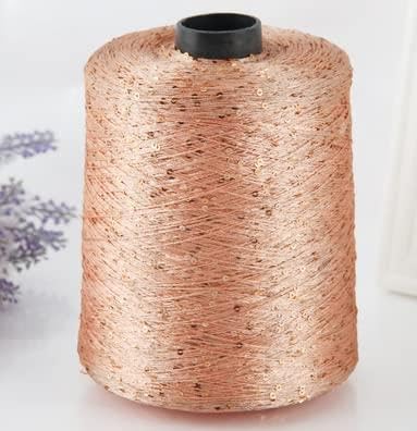 KEMTAT Häkelgarn zum Stricken, Polyestergarn mit Pailletten, Garn 500 g, Garn mit Schlaufen, Strickgarn mit Lurex, großes Spulengarn KEMTAT Häkelgarn zum Stricken, Polyestergarn mit Pailletten, Garn 500 g, Garn mit Schlaufen, Strickgarn mit Lurex, großes Spulengarn von KEMTAT