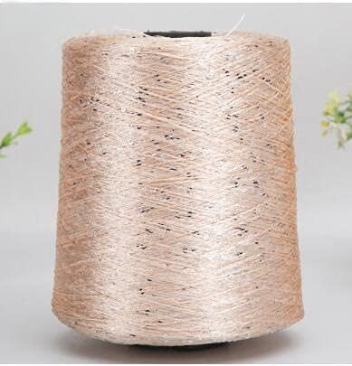 KEMTAT Häkelgarn zum Stricken, Polyestergarn mit Pailletten, Garn 500 g, Garn mit Schlaufen, Strickgarn mit Lurex, großes Spulengarn KEMTAT Häkelgarn zum Stricken, Polyestergarn mit Pailletten, Garn 500 g, Garn mit Schlaufen, Strickgarn mit Lurex, großes Spulengarn von KEMTAT