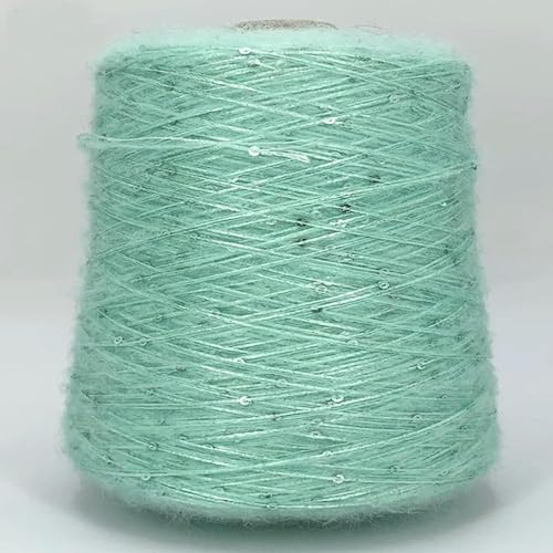 KEMTAT Neues, weiches, natürliches, farbenfrohes Plüsch-Mohair-Paillettengarn, 520 g, zum Stricken, Eisseide, metallisiertes Garn, Weben, Häkeln, Nähgarn KEMTAT Neues, weiches, natürliches, farbenfrohes Plüsch-Mohair-Paillettengarn, 520 g, zum Stricken, Eisseide, metallisiertes Garn, Weben, Häkeln, Nähgarn von KEMTAT