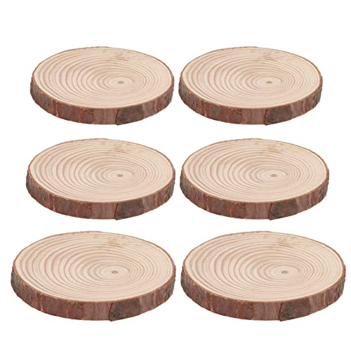 25pcs Hölzerne Tasse Coaster Pine Holzscheibe Set, Ideal für DIY -Kunsthandwerk, Fotografie -Requisiten, Wohnkultur (S schwarz und rot) von KENANLAN