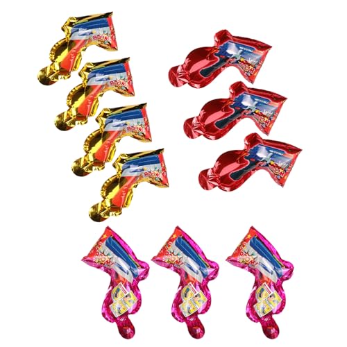 KENANLAN 10pcs Party Confetti Poppers, Verdickter Aluminiumfilm, Süßes Design Zum Geburtstag, Leicht zu Weihnachten für Neujahrsbars zu Tragen von KENANLAN