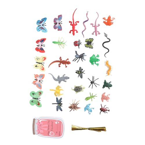 KENANLAN 30 Käfer-Insekten-Spielzeuge für Kinder, 30 Valentinsgrußkarten für Kinder mit Niedlichen Tiermotiven, Valentinstagsgeschenke, für den Austausch von Geschenken Zum Valentinstag von KENANLAN