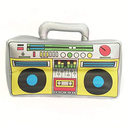 KENANLAN Aufblasbare Radio -Boombox, Party -Set der 80er 90er Jahre mit Aufblasbarem Mobiltelefon, PVC -Requisiten für Dekorationen, Realistisches Design, für Lustiges Cosplay, (Verschiedene Farbe) von KENANLAN