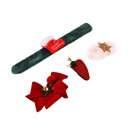 KENANLAN Premium -Weihnachts -Slap -Armbänder, Bequeme Flusen -Schnappbänder für , Hergestellt aus Filz, Einem Set, Haushaltsgebrauch, Am Meisten Situation von KENANLAN