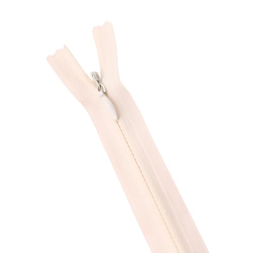 10 Stück/Packung 28 cm 35 cm 40 cm 45 cm 50 cm 55 cm 60 cm 3# Unsichtbarer Reißverschluss Nylon-Spulenreißverschluss für DIY-Handarbeitsstoff-Nähzubehör 104 Cremeweiß 55 cm von KENFHH