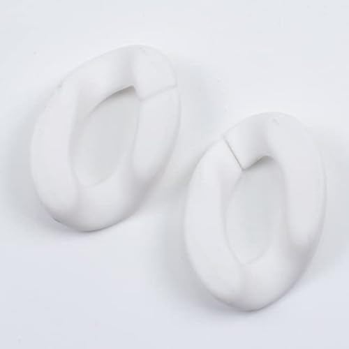 KENID 50 Stück 20 x 30 mm matte bunte Acryl-Kettenverbindungsringe für DIY-Schmuckherstellung, Halskette, Taschenkette, Brillenglied, Zubehör KENID 50 Stück 20 x 30 mm matte bunte Acryl-Kettenverbindungsringe für DIY-Schmuckherstellung, Halskette, Taschenkette, Brillenglied, Zubehör von KENID