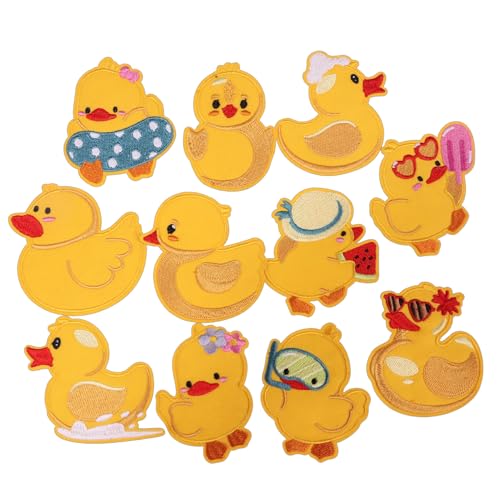 Mini-Ente bestickte Flicken, niedliche gelbe Ente zum Aufnähen/Aufbügeln, Applikation oder Hüte, Kleidung, Jacken, Jeans, Taschen, Kleider, DIY-Zubehör Mini-Ente bestickte Flicken, niedliche gelbe Ente zum Aufnähen/Aufbügeln, Applikation oder Hüte, Kleidung, Jacken, Jeans, Taschen, Kleider, DIY-Zubehör von KEOGONG
