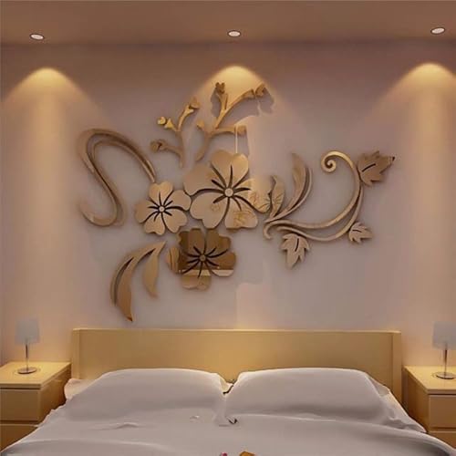 KEOJI 3D Wandtattoo Spiegel Silber Abnehmbare Blumenkunst Spiegel Wandaufkleber Acryl Aufkleber Art Home Room Decoration DIY Kids Bedroom-1,United States KEOJI 3D Wandtattoo Spiegel Silber Abnehmbare Blumenkunst Spiegel Wandaufkleber Acryl Aufkleber Art Home Room Decoration DIY Kids Bedroom-1,United States von KEOJI