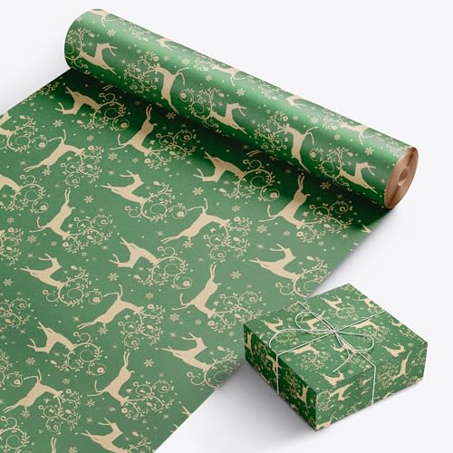 KEPLIN Geschenkpapierrolle – festliches Kraftpapier in Premium-Qualität – knitterarm mit einzigartigen Designs – Mehrzweck-Geschenkpapier für Geschenke, Kunst- und Bastelprojekte und Weihnachten (44,5 KEPLIN Geschenkpapierrolle – festliches Kraftpapier in Premium-Qualität – knitterarm mit einzigartigen Designs – Mehrzweck-Geschenkpapier für Geschenke, Kunst- und Bastelprojekte und Weihnachten (44,5 von KEPLIN
