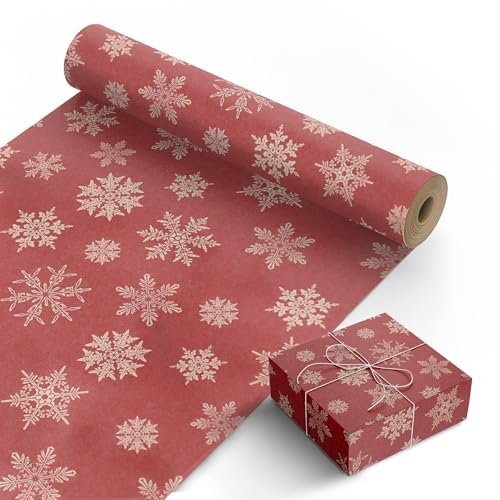 KEPLIN Geschenkpapierrolle – festliches Kraftpapier in Premium-Qualität – knitterarm mit einzigartigen Designs – Mehrzweck-Geschenkpapier für Geschenke, Kunst- und Bastelprojekte und Weihnachten (44,5 von KEPLIN