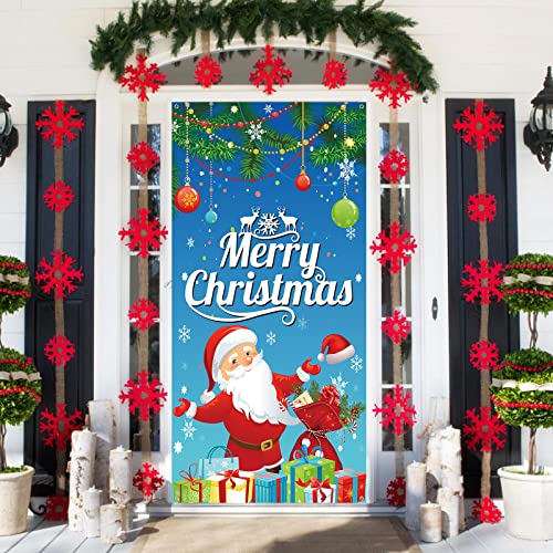 KEPMOV Weihnachtsdeko Banner Blau, Weihnachtsmann Banner Weihnachten, Weihnachten Banner Türdeko Hintergrund Banner, Weihnachten Tür Hängen Banner für Haus Wand Veranda Tür Weihnachtsfeier Dekoration KEPMOV Weihnachtsdeko Banner Blau, Weihnachtsmann Banner Weihnachten, Weihnachten Banner Türdeko Hintergrund Banner, Weihnachten Tür Hängen Banner für Haus Wand Veranda Tür Weihnachtsfeier Dekoration von KEPMOV