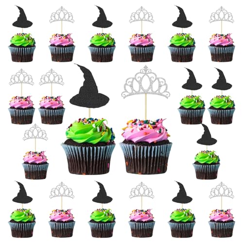 24 Stück Hexenhut Krone Cake Topper Muffin Deko Cupcake Deko Hexe Tortendeko Halloween Geburtstag Kuchen Deko Hexen Deko für Prinzessinnen Geburtstag Hochzeit Party Dekorationen 24 Stück Hexenhut Krone Cake Topper Muffin Deko Cupcake Deko Hexe Tortendeko Halloween Geburtstag Kuchen Deko Hexen Deko für Prinzessinnen Geburtstag Hochzeit Party Dekorationen von KERANEET