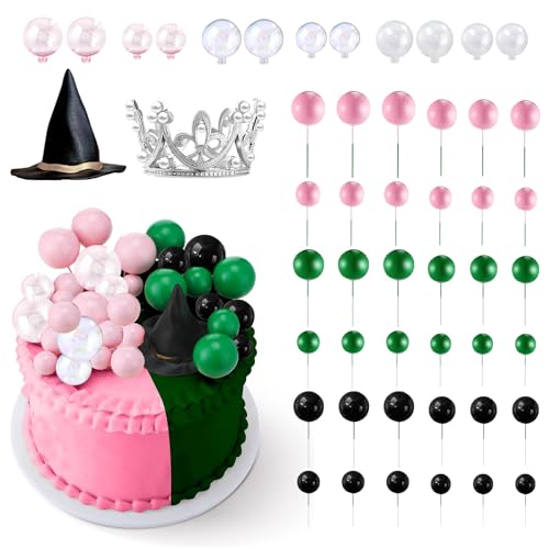 KERANEET 50 Stück Tortendeko Kugeln Cake Topper Hexenhut Deko Tortendeko Krone Torten Deko Kuchen Deko Geburtstag Muffins Deko Hexen Krone Deko für Party Hochzeit Babyparty Geburtstag Tortendekos KERANEET 50 Stück Tortendeko Kugeln Cake Topper Hexenhut Deko Tortendeko Krone Torten Deko Kuchen Deko Geburtstag Muffins Deko Hexen Krone Deko für Party Hochzeit Babyparty Geburtstag Tortendekos von KERANEET