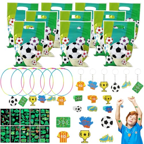 KERANEET 44 Stück Fussball Mitgebsel Jungen Fußball Party Mitgebsel Kinder Fussball Mitgebsel Fussball Geburtstag für Junge und Mädchen von KERANEET