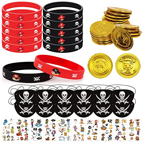 KERANEET Piraten Mitgebsel Kindergeburtsta 58 Stück Piraten Deko Kindergeburtstag Piraten Party Kindergeburtstag Piraten Kindergeburtstag Goldmünzen Augenklappe Silikonarmbänder für Mädchen Jungen KERANEET Piraten Mitgebsel Kindergeburtsta 58 Stück Piraten Deko Kindergeburtstag Piraten Party Kindergeburtstag Piraten Kindergeburtstag Goldmünzen Augenklappe Silikonarmbänder für Mädchen Jungen von KERANEET