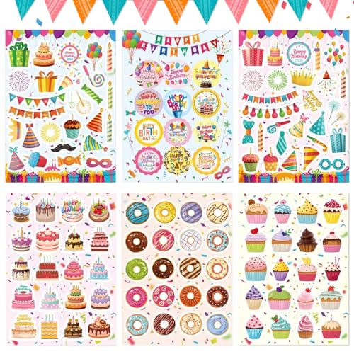 KERANEET Sticker Geburtstag Sticker Kinder Happy Birthday Sticker Aufkleber Geburtstag für Geburtstage Party Deko Gästebuch Geburtstag Sticker Fotoalbum KERANEET Sticker Geburtstag Sticker Kinder Happy Birthday Sticker Aufkleber Geburtstag für Geburtstage Party Deko Gästebuch Geburtstag Sticker Fotoalbum von KERANEET