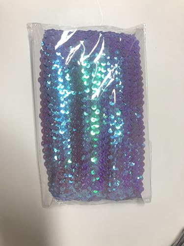 Elastisches Paillettenband, Länge 9,1 m, Breite 3,1 cm, für alle Arten von genähten Kleidungsstücken von KERGAEN