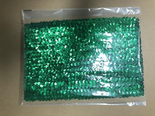 Elastisches Paillettenband, Länge 9,1 m, Breite 3,1 cm, für alle Arten von genähten Kleidungsstücken von KERGAEN