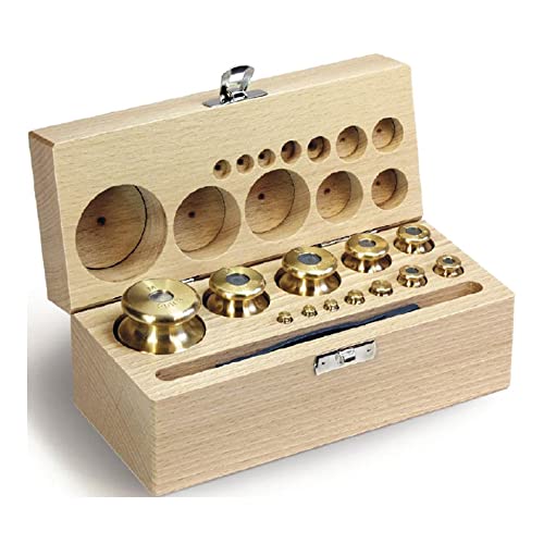 KERN Messing Gewichtssatz met Holzetui, Gold, 1g - 5000g, M2 KERN Messing Gewichtssatz met Holzetui, Gold, 1g - 5000g, M2 von KERN