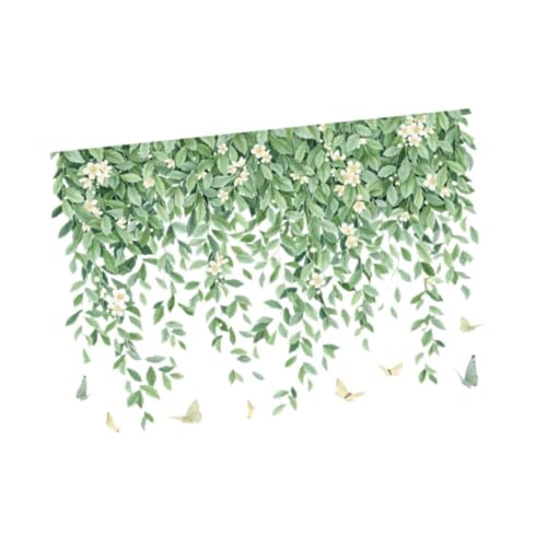 2 PCS Grüne Blätter Wandaufkleber Wasserdicht für Wohnzimmer Küche von KESOTO