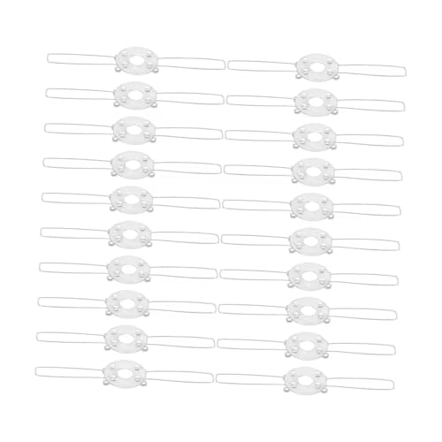 KESOTO 20 Stück Lampenschirm Federklammer Lampenschirm Halter Adapter Metall Befestigungsclip Tischleuchte Sicherung für Heimwerken Austausch Wohnung Arbeit, 120 Mm von KESOTO