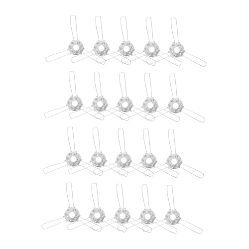 KESOTO 20 Stück Lampenschirmfederclip Lampenschirmhalter Federklammer Lampenbefestiger Metalladapter Aus Eisen Formstabil für Haus Arbeitsraum Café Lichtinst, 100mm von KESOTO