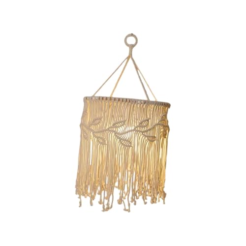 KESOTO Boho gewebt Anhänger Licht Schatten Decke Licht Abdeckung Lampenschirm für Home Zimmer Ecke Dekor, 65cmx30cm KESOTO Boho gewebt Anhänger Licht Schatten Decke Licht Abdeckung Lampenschirm für Home Zimmer Ecke Dekor, 65cmx30cm von KESOTO