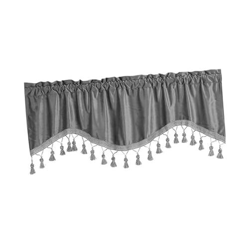 KESOTO Fenstervorhang für Stangentasche, Geeignet für Wohnräume, Küche, Kinderzimmer, Badezimmer, Grau KESOTO Fenstervorhang für Stangentasche, Geeignet für Wohnräume, Küche, Kinderzimmer, Badezimmer, Grau von KESOTO