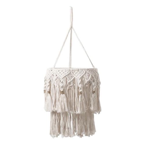 KESOTO Lampenschirm Im Makramee Stil Leuchtenschirm Lampenverkleidung Hängelampe Pendelleuchte Handgefertigt mit Quasten für Esszimmer Hotel Und Restaurant, Gesamtlänge 73 cm KESOTO Lampenschirm Im Makramee Stil Leuchtenschirm Lampenverkleidung Hängelampe Pendelleuchte Handgefertigt mit Quasten für Esszimmer Hotel Und Restaurant, Gesamtlänge 73 cm von KESOTO