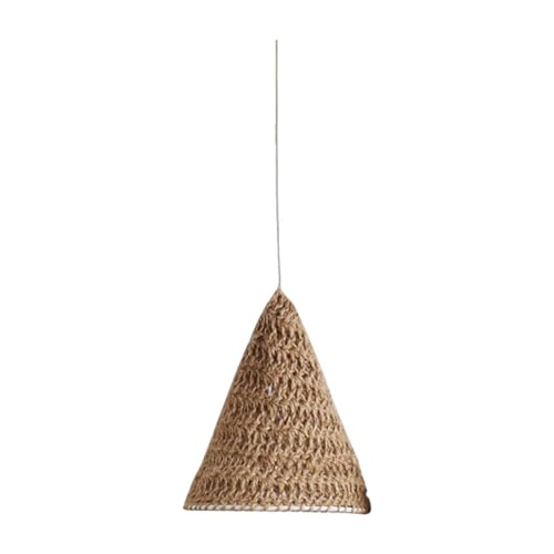 KESOTO Lampenschirm Lampenverkleidung Hängelampe Leuchtenabdeckung Handgeflochtene Dekoration Im Rustikalen Boho Stil Aus Leinenseil für Die Heimdekoration, S KESOTO Lampenschirm Lampenverkleidung Hängelampe Leuchtenabdeckung Handgeflochtene Dekoration Im Rustikalen Boho Stil Aus Leinenseil für Die Heimdekoration, S von KESOTO
