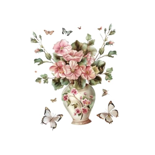 KESOTO PVC Wallpaper Wohnzimmer Toilette Blume Vase Schmetterling Wandkleher KESOTO PVC Wallpaper Wohnzimmer Toilette Blume Vase Schmetterling Wandkleher von KESOTO
