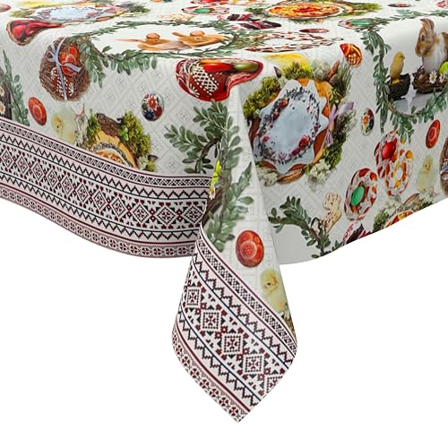 KEVKUS Wachstuch Tischdecke 01611-01 Ostern Osterhase Osterei wählbar in eckig, rund und oval - Größe eckig 100x140cm Schnittkante KEVKUS Wachstuch Tischdecke 01611-01 Ostern Osterhase Osterei wählbar in eckig, rund und oval - Größe eckig 100x140cm Schnittkante von KEVKUS