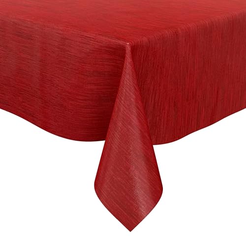KEVKUS Wachstuch Tischdecke 160 cm Breite P733-8 Leinenoptik rot wählbar in eckig, rund und oval - Größe eckig 160x160cm Schnittkante KEVKUS Wachstuch Tischdecke 160 cm Breite P733-8 Leinenoptik rot wählbar in eckig, rund und oval - Größe eckig 160x160cm Schnittkante von KEVKUS