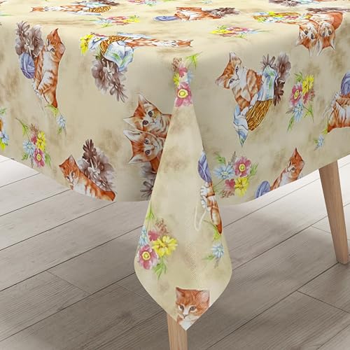 KEVKUS Wachstuch Tischdecke 572-1 Katzen Kätzchen Kindermotiv wählbar in eckig, rund und oval - Größe eckig 140x180cm Schnittkante KEVKUS Wachstuch Tischdecke 572-1 Katzen Kätzchen Kindermotiv wählbar in eckig, rund und oval - Größe eckig 140x180cm Schnittkante von KEVKUS