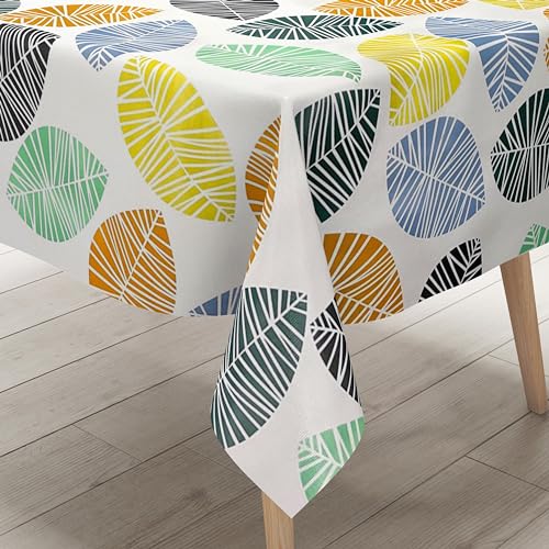 KEVKUS Wachstuch Tischdecke K150200 Bunte Blätter Herbst Laub Modern wählbar in eckig, rund und oval - Größe oval 140x260cm Schnittkante KEVKUS Wachstuch Tischdecke K150200 Bunte Blätter Herbst Laub Modern wählbar in eckig, rund und oval - Größe oval 140x260cm Schnittkante von KEVKUS