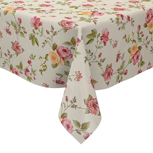 KEVKUS Wachstuch Tischdecke K164A Rosen auf beige wählbar in eckig, rund und oval - Größe eckig 100x140cm Schnittkante KEVKUS Wachstuch Tischdecke K164A Rosen auf beige wählbar in eckig, rund und oval - Größe eckig 100x140cm Schnittkante von KEVKUS