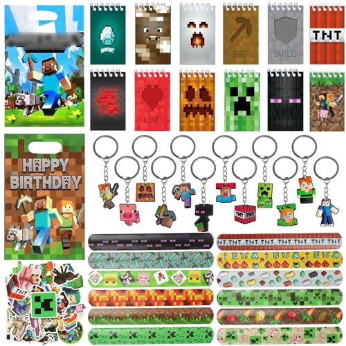 KEVRDRT 106 PCS Videospiel Party Mitgebsel, Miner Kindergeburtstag Gastgeschenke, Gamer Theme Party Zubehör, Miner Gamer Gastgeschenke Mitgebsel Set, Pixel Party Mitgebsel Kinder KEVRDRT 106 PCS Videospiel Party Mitgebsel, Miner Kindergeburtstag Gastgeschenke, Gamer Theme Party Zubehör, Miner Gamer Gastgeschenke Mitgebsel Set, Pixel Party Mitgebsel Kinder von KEVRDRT