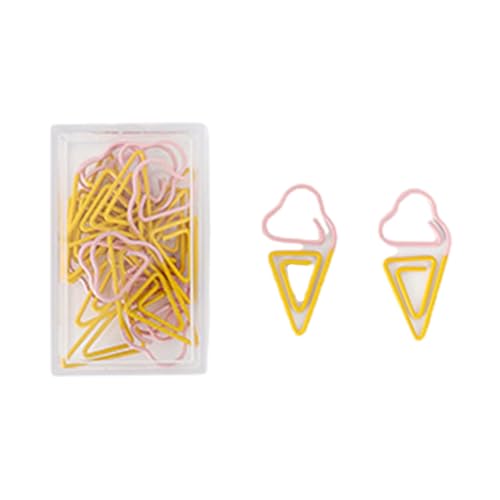 KEXIAO 10 farbige Büroklammern, neuartige Form, Büroklammern, bunte Büroklammern für Kinder und Erwachsene, Metall, Obst-Design, Büroklammer-Set von KEXIAO