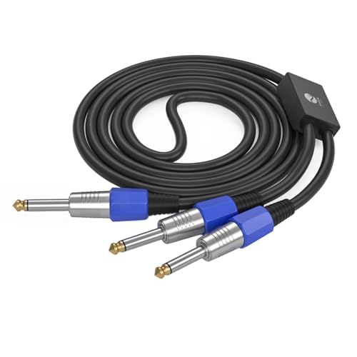 KEXIAO 15 cm - 10 m, 6,35 mm Kabel Stecker auf Doppelstecker, Stereo-Y-Splitter, Drahtleitung für Mischpulte und Verstärker KEXIAO 15 cm - 10 m, 6,35 mm Kabel Stecker auf Doppelstecker, Stereo-Y-Splitter, Drahtleitung für Mischpulte und Verstärker von KEXIAO