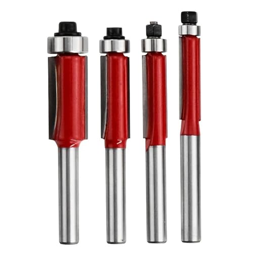KEXIAO 4-teiliges hochpräzises rotes Fräser-Set für Holz- und Bastelprojekte mit stabiler Stahlkonstruktion KEXIAO 4-teiliges hochpräzises rotes Fräser-Set für Holz- und Bastelprojekte mit stabiler Stahlkonstruktion von KEXIAO